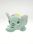 Tierno Elefante de Peluche en tonos pastel. Dulce y tierno detalle que sin duda será, un regalo para siempre! Lo recomendamos ampliamente para complementar tu set de regalo o tu arreglo floral.  ESPECIFICACIONES DEL PELUCHE:  Tamaño: 32 cm de largo