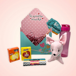 Este increíble set está lleno de detalles y dulces sorpresas que lo hacen irresistible!  ESPECIFICACIONES DEL SET:  1 Caja para regalo tipo sobre 1 Pin temático "Te quiero" 1 Termo de PVC 1 Pink puppy de tela 1 Chocolate Snickers con envoltura temática 2 sets de dulces sorpresas de M&M 1 Mensaje de felicitación impreso
