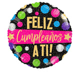 Tu arreglo floral o set de regalo no puede ir mejor acompañado que con este increíble globo de cumpleaños!.  ESPECIFICACIONES DEL GLOBO: Globo Cumpleaños 18 Pulgadas Helio